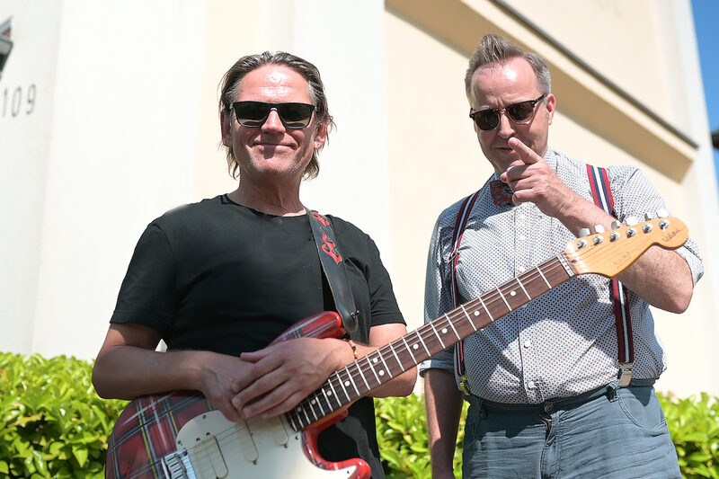 Harry Alfter (Brings) & Michael Schumacher, Leiter der Josef-Metternich-Musikschule.